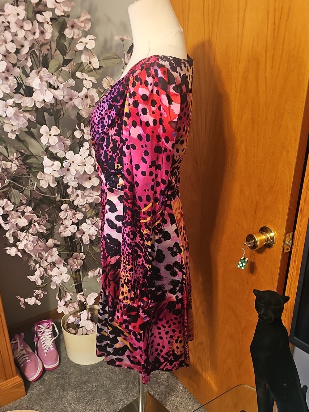 Betsy Johnson RARE Runway Silk Dress - Picture 4 of 10